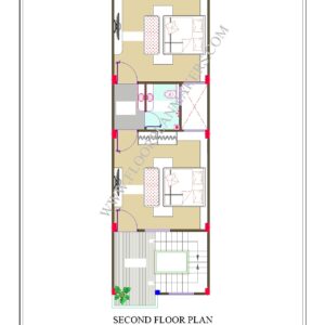 15x50 Second Floor Plan