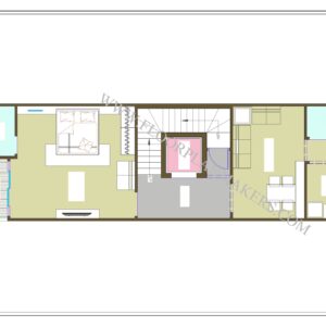 16’4’’ x 49’3" Second Floor Plan
