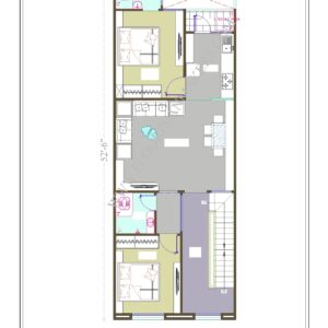 19x52 First Floor Plan