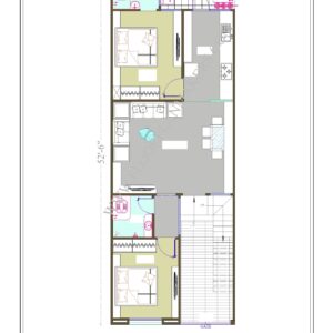 19x52 Ground Floor Plan