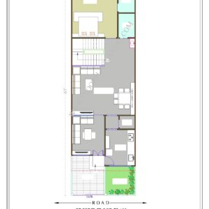 20x65 Ground Floor Plan