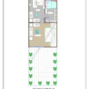 20x65 Second Floor Plan