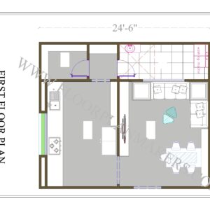 21x24 First Floor Plan
