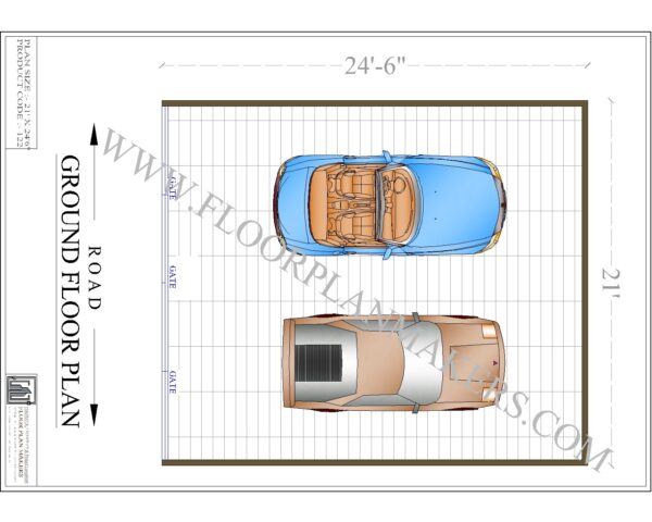 21x24 Ground Floor Plan