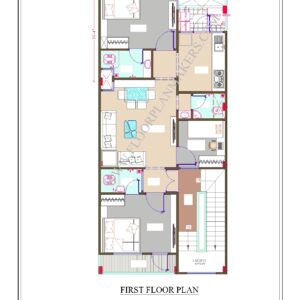 22x50 First Floor Plan