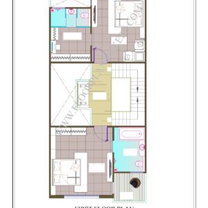 22x50 First Floor Plan