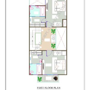 22x50 First Floor Plan