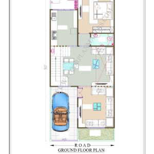 22x50 Ground Floor Plan