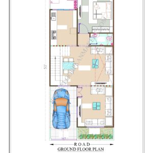 22x50 Ground Floor Plan