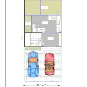 22x53 Ground Floor Plan