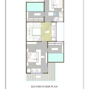 22x53 Second Floor Plan
