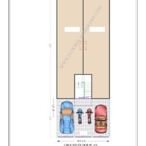 25x68 Ground Floor Plan
