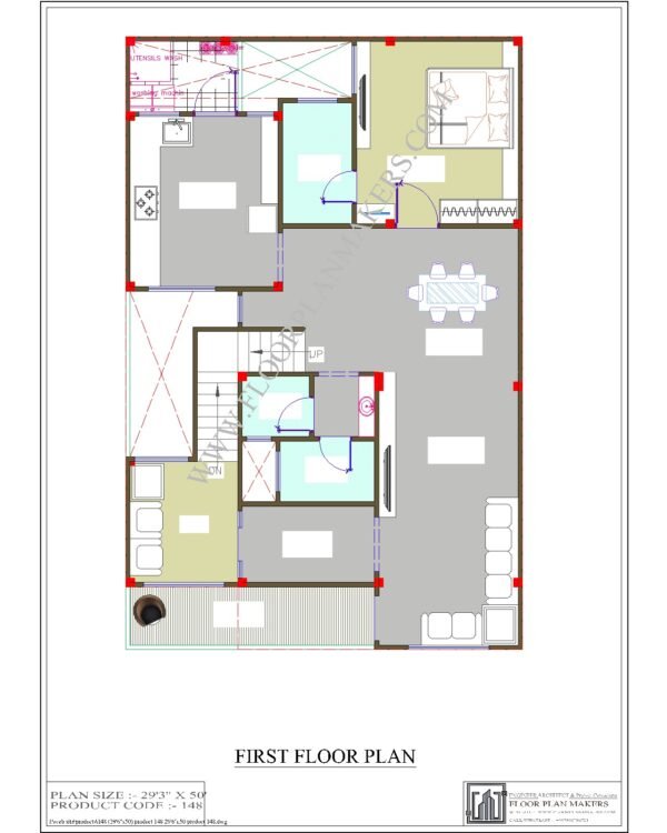 29x50 First Floor Plan