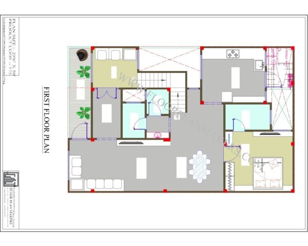 29x50 First Floor Plan