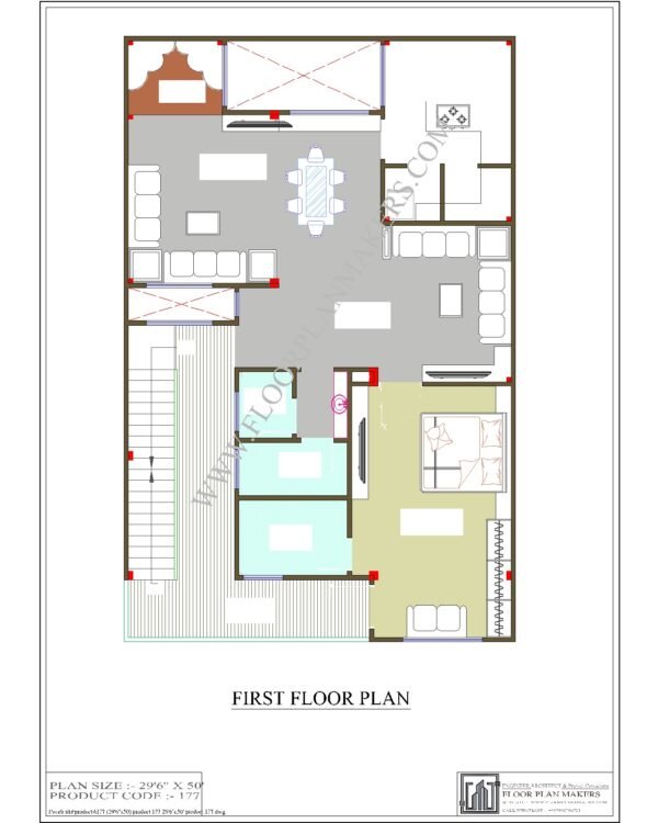 29x50 First Floor Plan