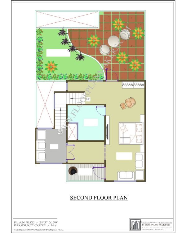 29x50 Second Floor Plan