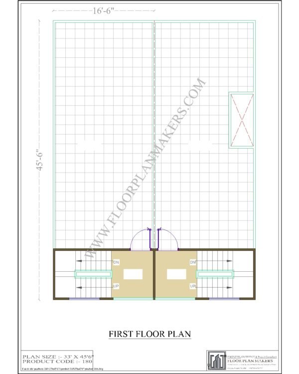 33x45 First Floor Plan