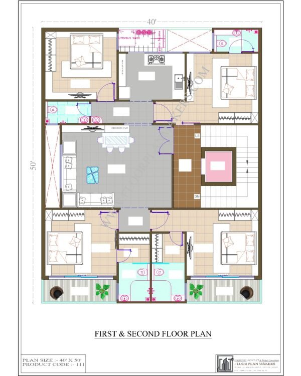 40x50 First and Second Floor