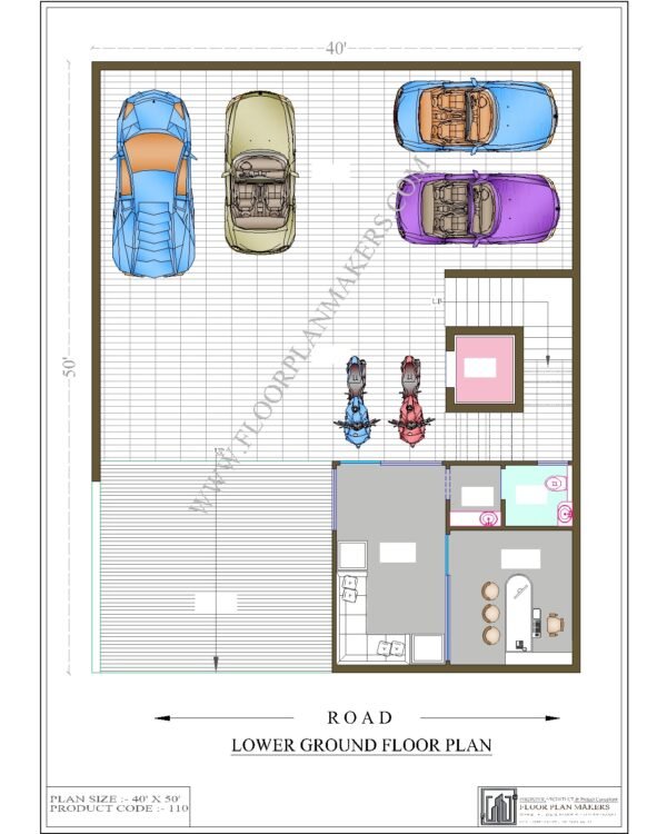 40x50 Lower Ground Floor