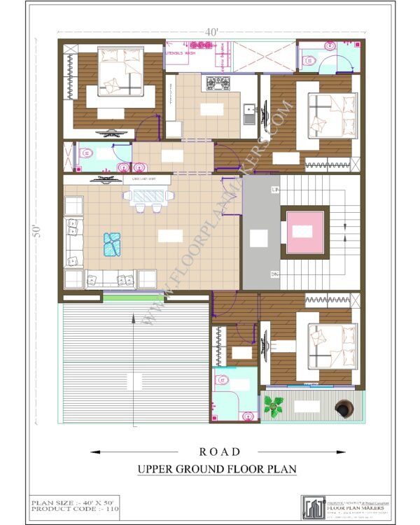 40x50 Upper Ground Floor