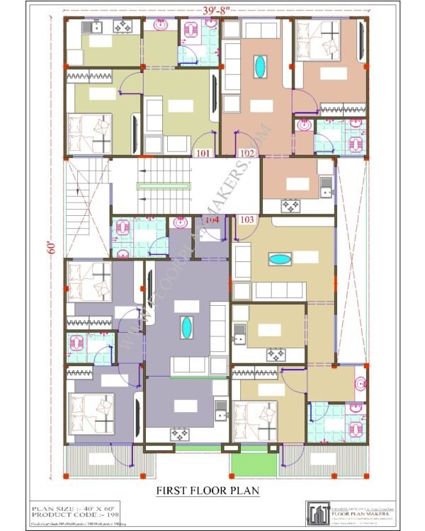 40x60 First Floor Plan