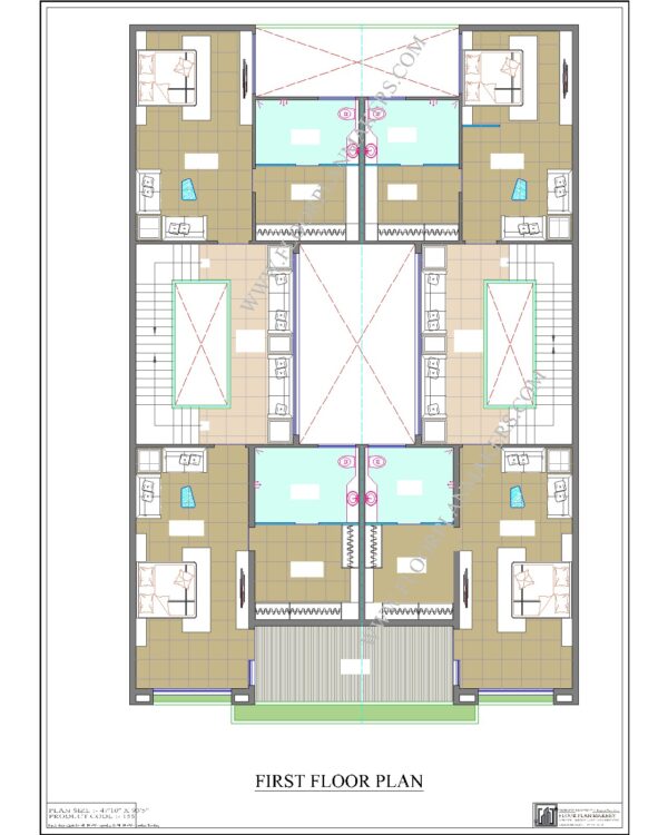 48x93 First Floor Plan