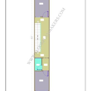 8x51 First Floor Plan