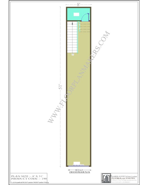 8x51 Ground Floor Plan