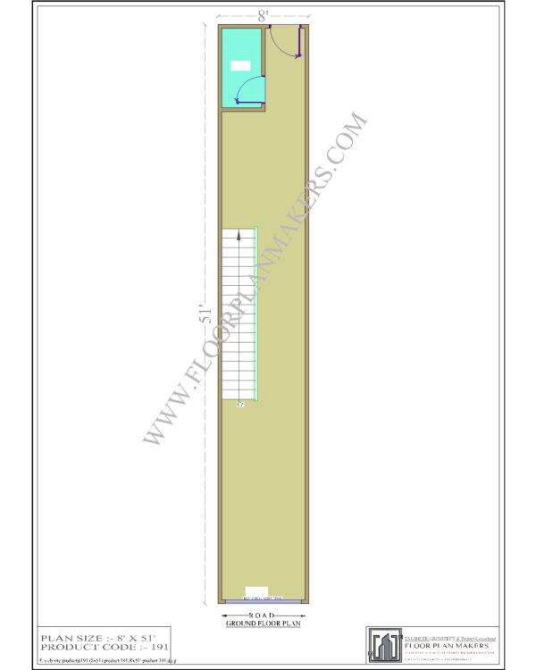 8x51 Ground Floor Plan
