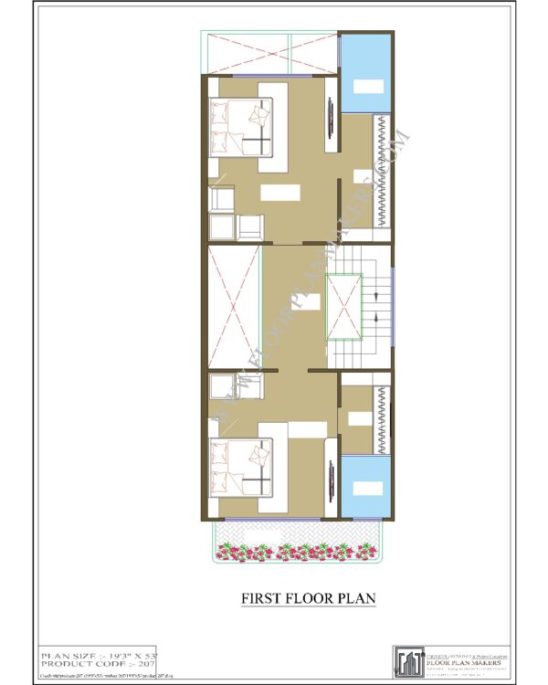 19x53 First Floor Plan