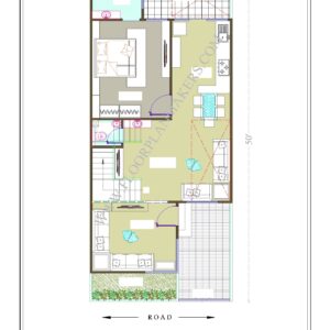 22x50 Ground Floor Plan
