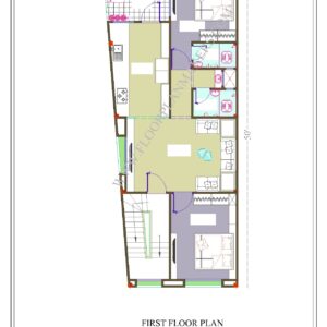 22x50 First Floor Plan