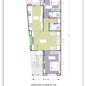 22x50 Ground Floor Plan
