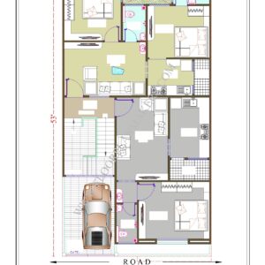 28'9''x53 Ground Floor Plan