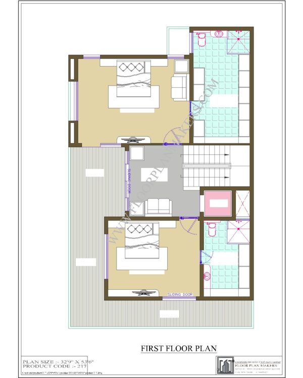 32x53 First Floor Plan