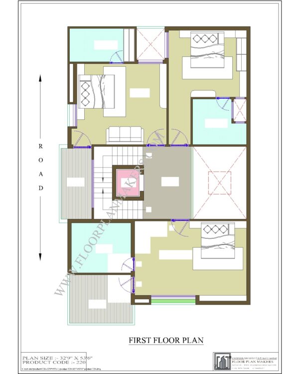 32x53 First Floor Plan