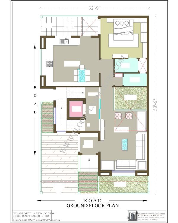 32x53 Ground Floor Plan