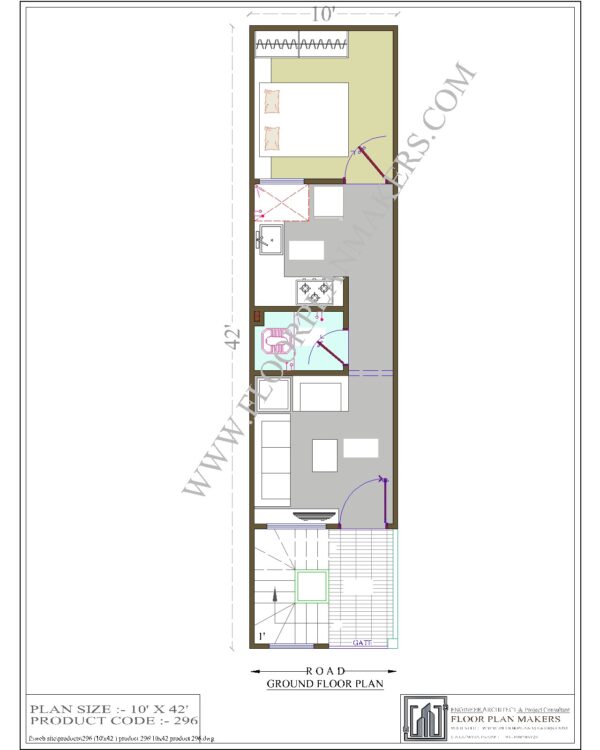 10x42 Ground Floor Plan