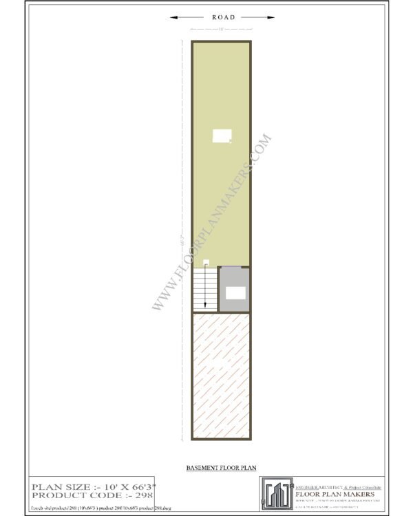 10x66 Basement Floor Plan