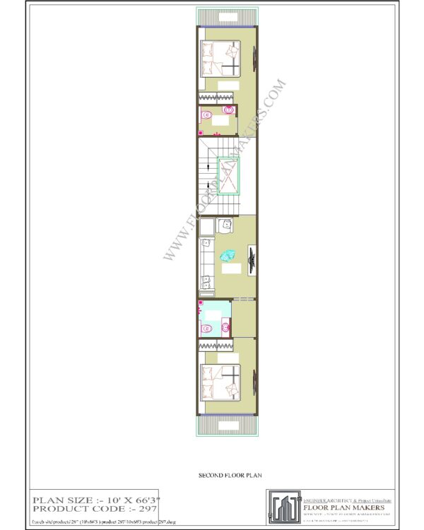 10x66 Second Floor Plan