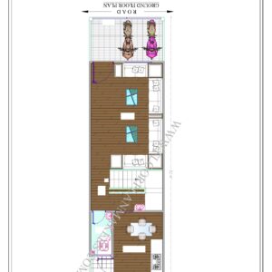 14'3"x52'6" Ground Floor Plan