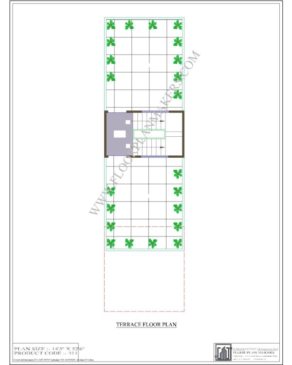 14x52 Terrace Floor Plan