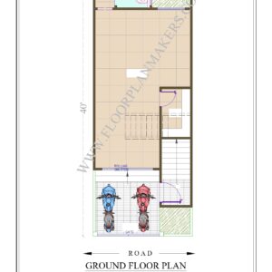 15'6"x40 Ground Floor Plan