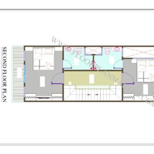 15'6"x40 Second Floor Plan