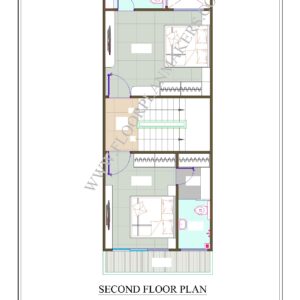 15'6"x40 Second Floor Plan