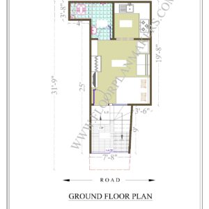 15'8"x31'9" Ground Floor Plan