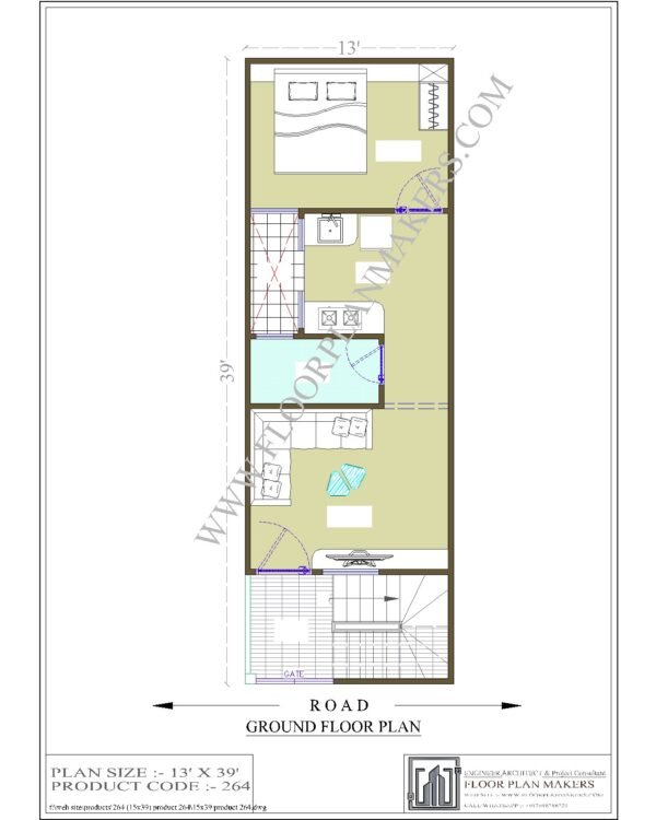 13X39 Ground Floor Plan