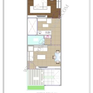 15x40 First Floor Plan