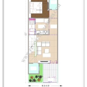 15x45 Ground Floor Plan