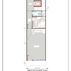 15x50 Ground Floor Plan